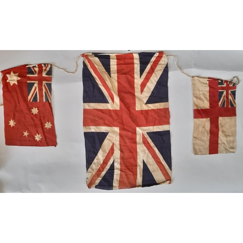 1632 - Vintage Empire Royal Standard Bunting, with emblems  of Australia, South Africa, New Zealand, Canada... 