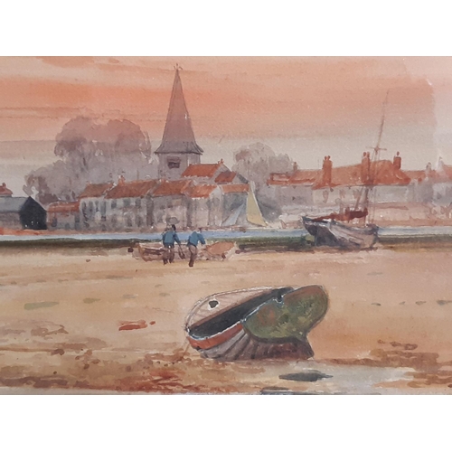 6 - Thomas Sidney (19th/20th century) - 'Bosham, Sussex', watercolour on paper, 19 x 44 cm, signed and t... 