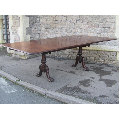 2782 - An unusual Regency mahogany patent dining table by Wilkinson & Son number 5579 (stamped to frame) ra... 