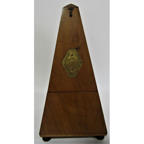 1701 - A vintage Maelzel pyramid metronome 23cm high.