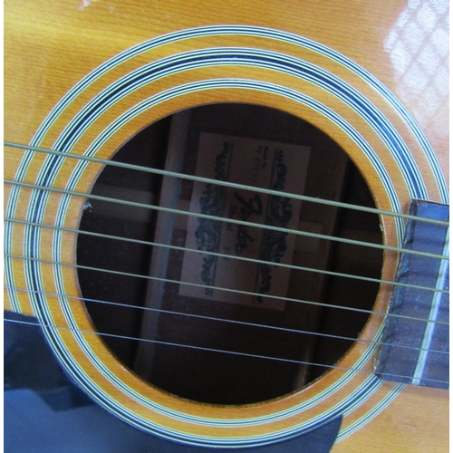 1717 - A Fender acoustic six string guitar, model F3 serial number 49637 label to the interior