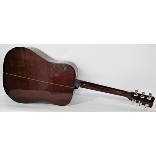 1717 - A Fender acoustic six string guitar, model F3 serial number 49637 label to the interior