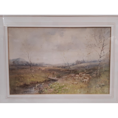 47 - Two framed works to include: William H. Perks (19th/20th century) - 'Springtime in Worcestershire', ... 