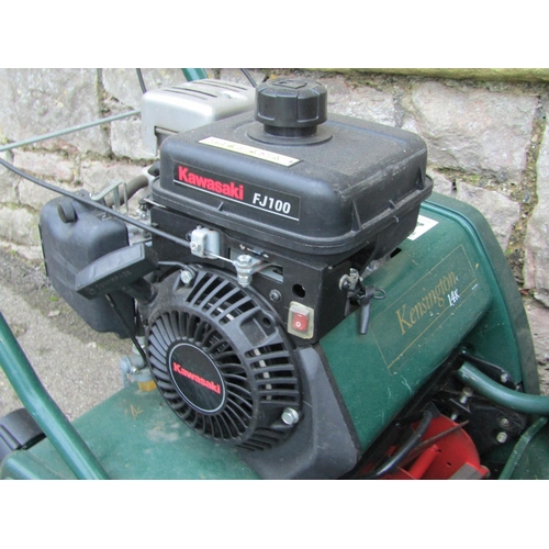 2117 - An Allett Expert Kensington 14k petrol driven cylinder lawn mower with rear roller