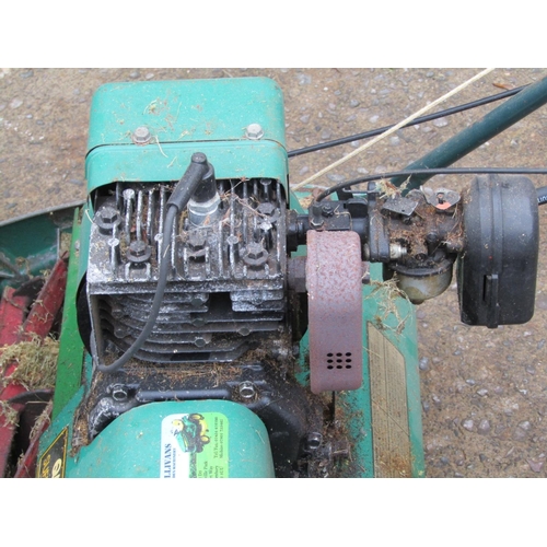 2613 - A Qualcast Suffolk Punch 43S petrol cylinder lawn mower and box