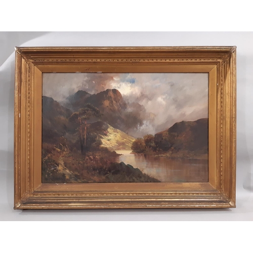 57 - W. Richards (Francis E Jamieson, 1895-1950) - 'Glen Shiel' and 'Pass of the Trossachs', oil on canva... 