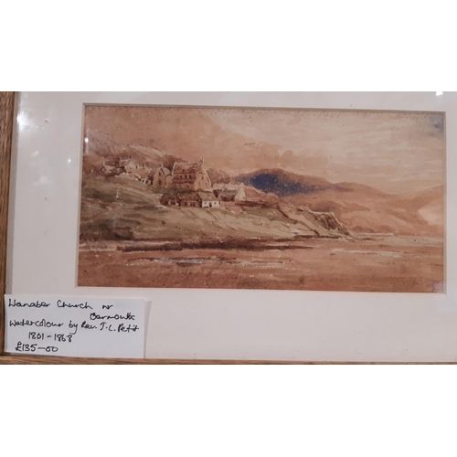 63 - Two 19th century watercolours by different artists: Robert Lightbody - 'Landscape with Goats and Chi... 