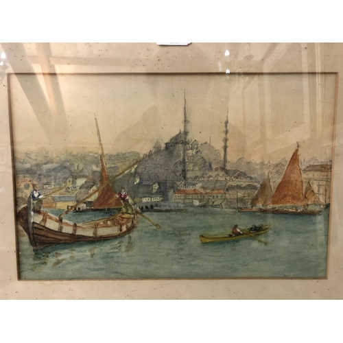 127 - Three c.19th century watercolours to include: Attributed to Tristram James Ellis (1844-1922) - 'Byza... 