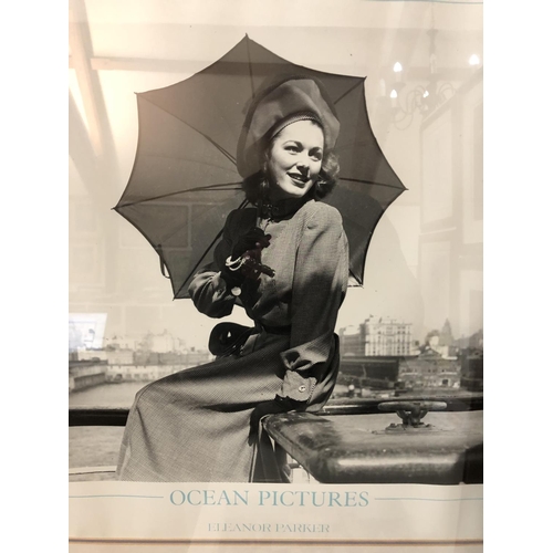 137 - Four framed Ocean Pictures photographs to include Eleanor Parker, Rita Hayworth, and two others, tog... 