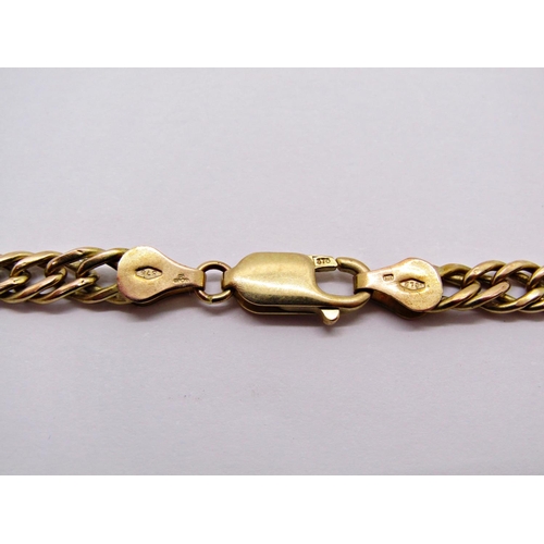 1352 - 9ct curb link chain necklace, 9.6g