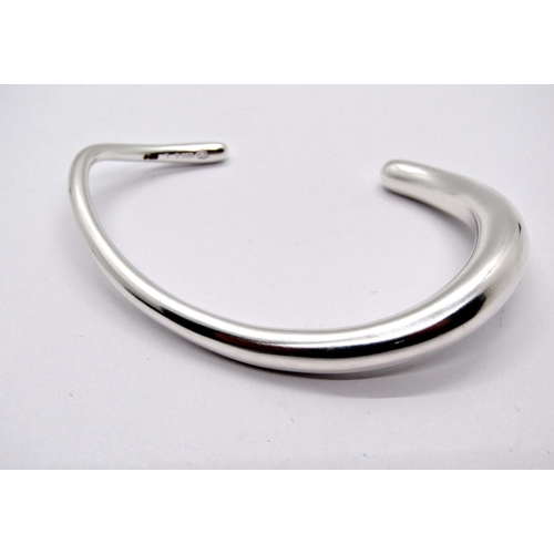 1423 - Georg Jensen silver bangle, stamped 'Georg Jensen 925 S L', 29.4g