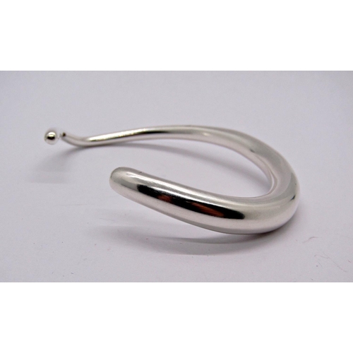 1423 - Georg Jensen silver bangle, stamped 'Georg Jensen 925 S L', 29.4g