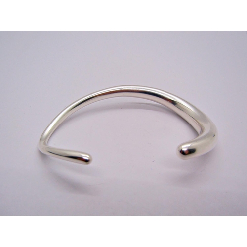 1423 - Georg Jensen silver bangle, stamped 'Georg Jensen 925 S L', 29.4g