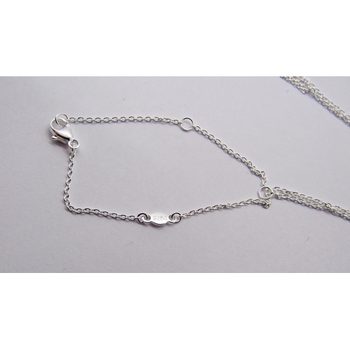 1427 - Georg Jensen Mercy silver pendant necklace, stamped 'GJ 925 S', 9.1g