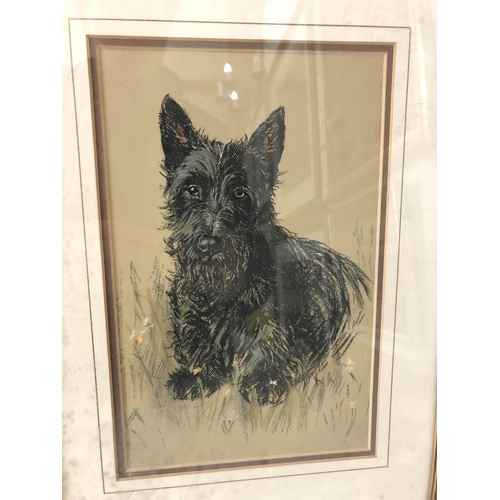 147 - Four prints of Scottish terriers: James Arden Grant (1887-1974) 'Aberdeen Terrier' drypoint etching,... 