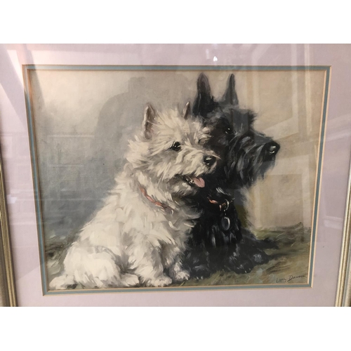 147 - Four prints of Scottish terriers: James Arden Grant (1887-1974) 'Aberdeen Terrier' drypoint etching,... 