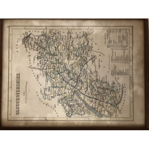 171 - Five maps of local counties: After John Cary - Gloucestershire; After J. Archer - Gloucestershire; W... 