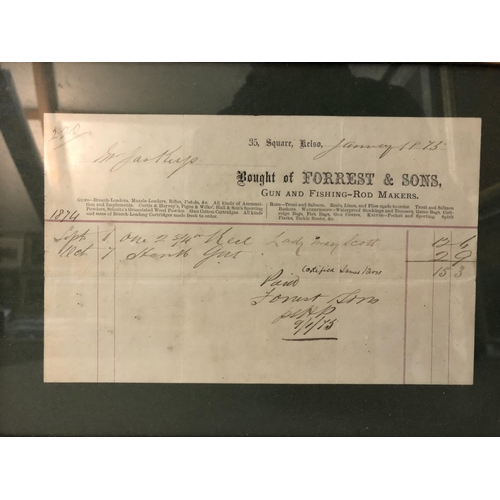 174A - Two 19th century receipts from Forrest & Co. and Boss & Co. gun manufacturers, largest: 21 x 26 cm, ... 