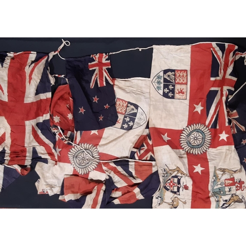 1632 - Vintage Empire Royal Standard Bunting, with emblems  of Australia, South Africa, New Zealand, Canada... 