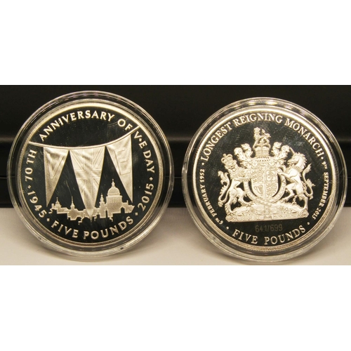 491 - Proof set 2018 Remembrance Day coin collection, £5, £2 and £1, cased, 2018  In Flanders Fields Alder... 