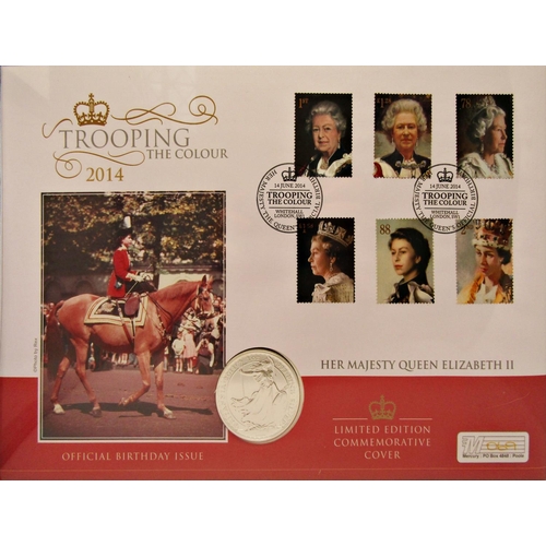 515 - 9 Westminster Mint Commemorative Coin and Stamp (or just stamp) issues 2012-15 period