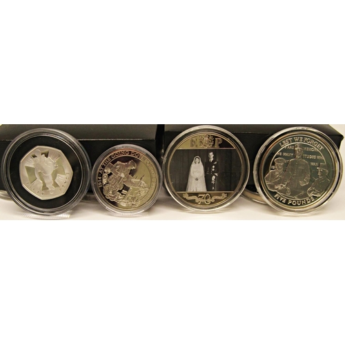 522 - The residue of the collection - a box file containing a random collection of coins include some silv... 