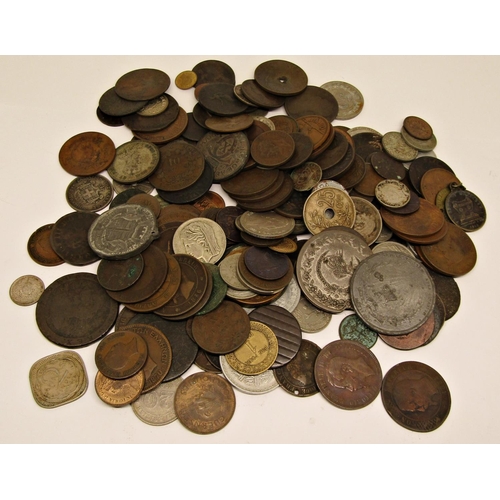 538 - European and English coinage, mainly bronze, mainly 19th century and early 20th century