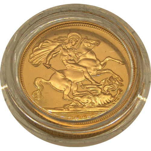 475 - 2006 gold Sovereign, proof like