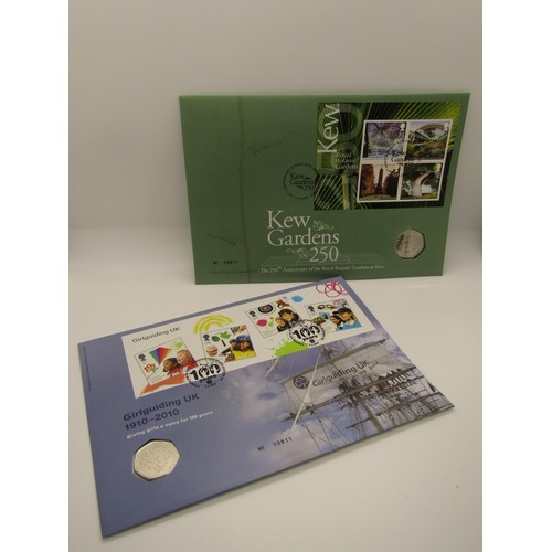 479 - Royal Mail/royal Mint Philatelic Numismatic covers, 1994-2007, 42 envelopes held within two folders ... 