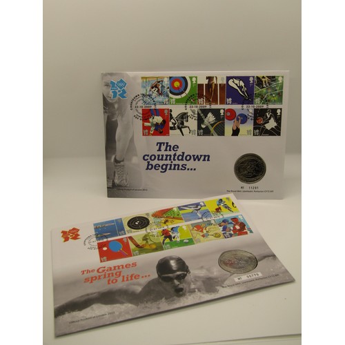 479 - Royal Mail/royal Mint Philatelic Numismatic covers, 1994-2007, 42 envelopes held within two folders ... 