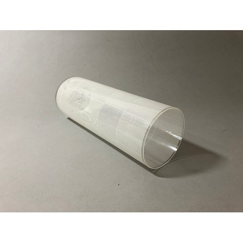 200 - Sydney Cash for MoMA New York - 'Optical Vase', 2000, clear glass with white print, height: 24.2 cm,... 