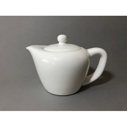 201 - Two teapots and a jug: Sori Yanagi for Nikko Company Japan, 1948, fine bone china, mark to base, hei... 