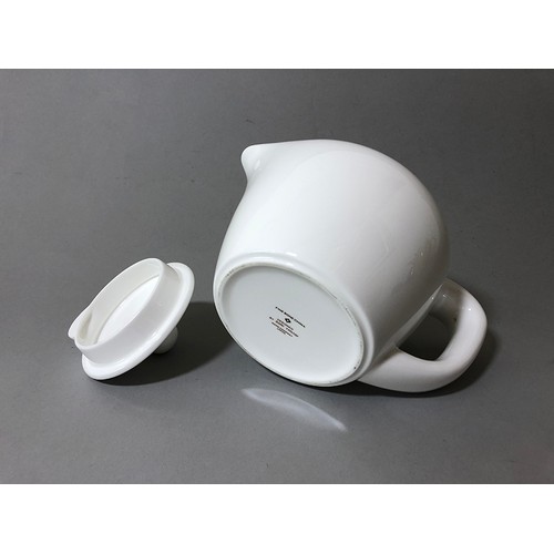 201 - Two teapots and a jug: Sori Yanagi for Nikko Company Japan, 1948, fine bone china, mark to base, hei... 