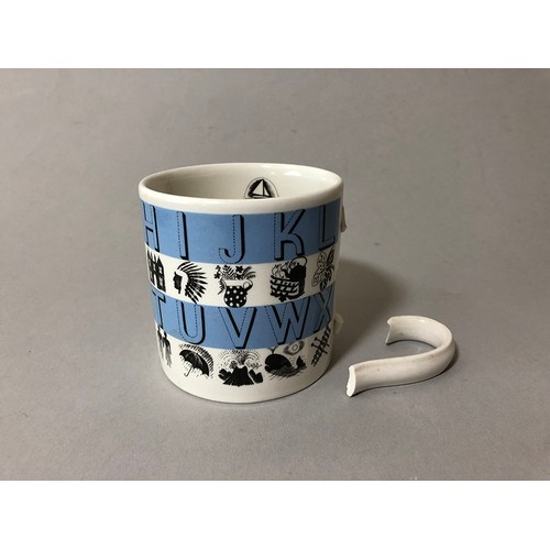 203 - Two Mugs: Alphabet by Eric Ravilious for Wedgwood, 1937, Royal Pavilion Art Gallery & Museum, Bright... 