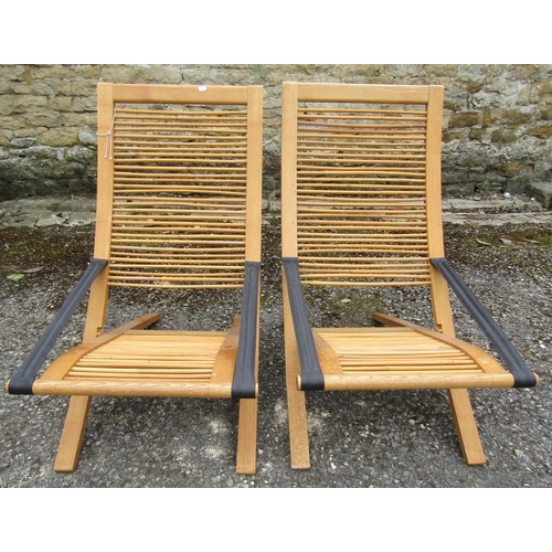 229 - DAVID COLWELL: A PAIR OF TRANNON ‘C1’ RECLINING LOUNGE CHAIRS, 92cm H x 80cm D x 53.5cm L (2)