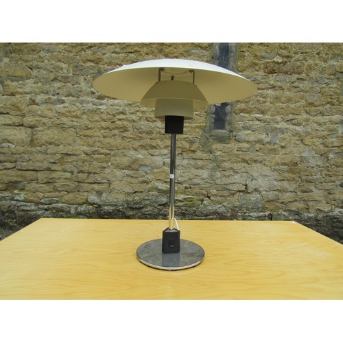 236 - LOUIS POULSEN: A TABLE LAMP, model PH 4/3, designed by Poul Henningsen, 52.5cm H