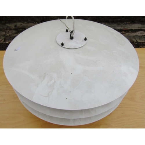 247 - LATERNA DANICA: A LIGHT PENDANT, white painted, 51cm dia