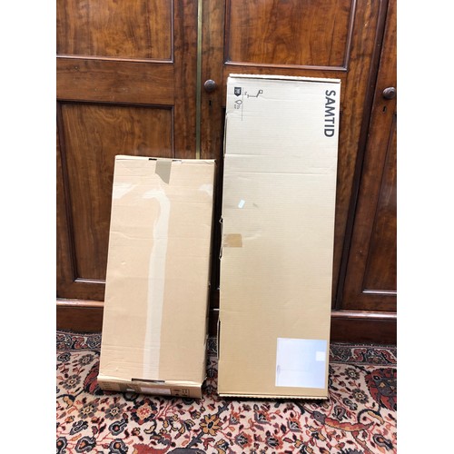 210 - IKEA 'SAMTID' FLOOR LAMP, together with one other wall-mounted lamp - both in box (2)