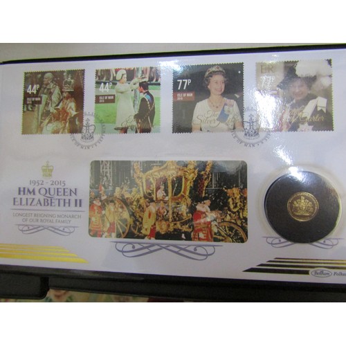 424 - Proof 2015, 9ct one crown coin commemorating Queen Elizabeth 1925-2015