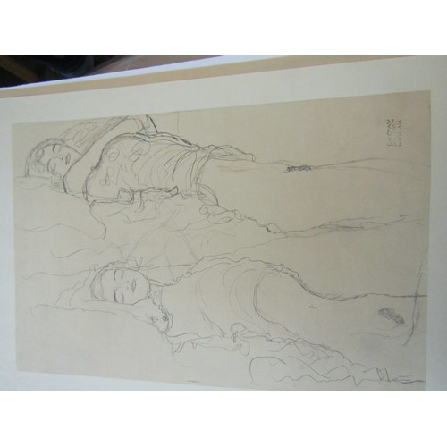 140 - AFTER GUSTAV KLIMT: THREE PORTRAIT STUDIES,
lithographs, unsigned
(3)