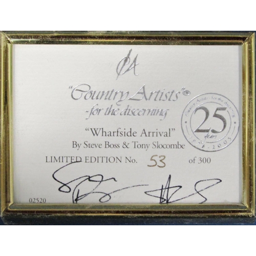 1080 - A Country Artists model - Wharf side Arrival, by Steve Boss and Tony Slocomb, limited edition 53/300... 