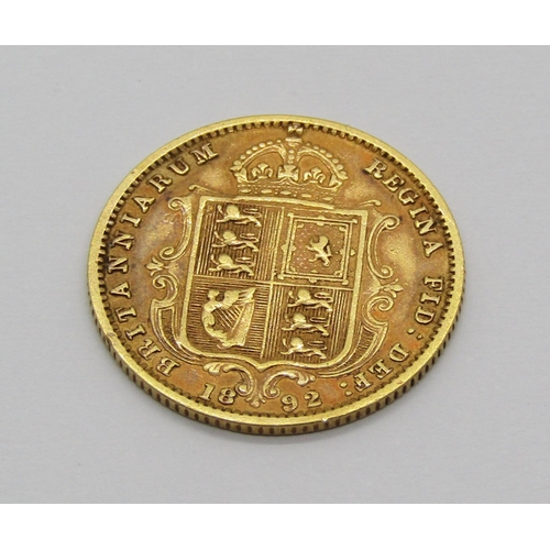 1313 - Half sovereign dated 1892