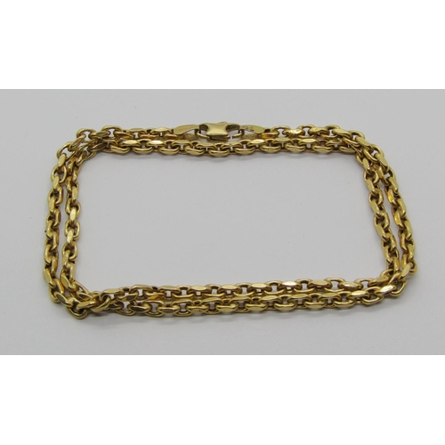 1328 - Italian 9ct chain collar necklace, 5.5g