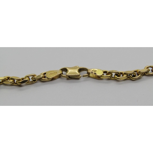 1328 - Italian 9ct chain collar necklace, 5.5g