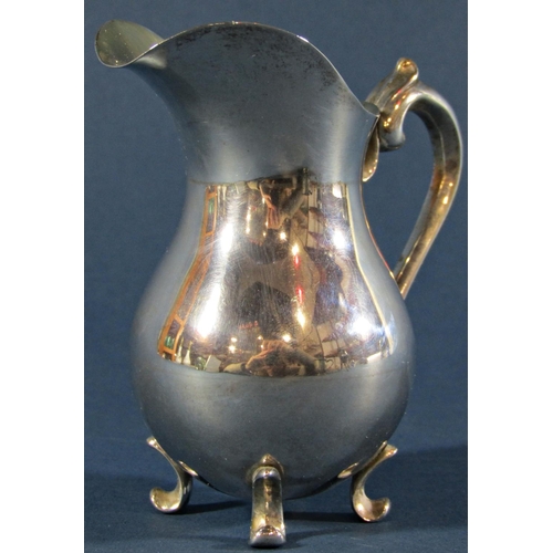 1225 - A Portuguese silver .833 hallmarked milk jug, 3.6oz approx