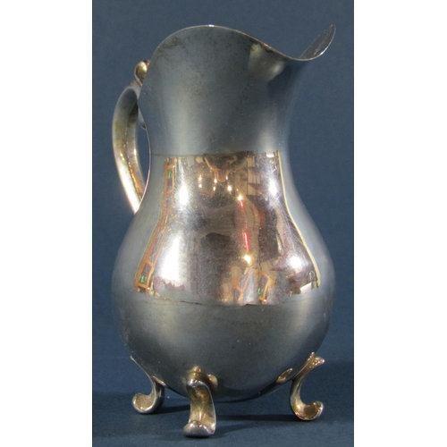 1225 - A Portuguese silver .833 hallmarked milk jug, 3.6oz approx