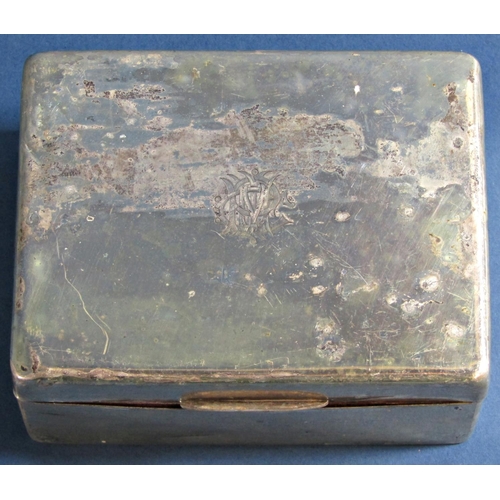 1251 - A silver engine turned cigarette case and a silver cigarette box (2)