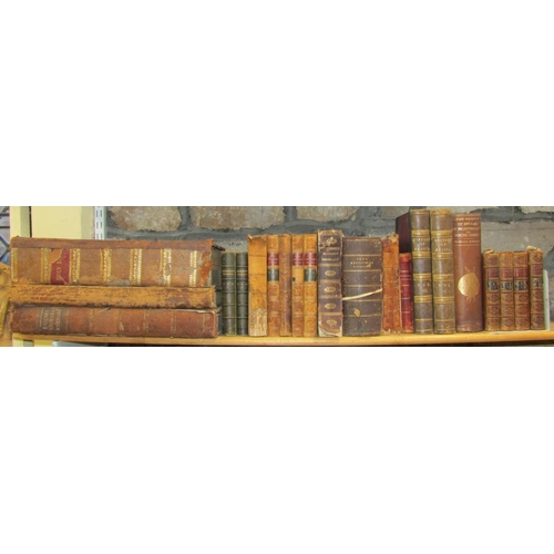 207 - A quantity of antiquarian leather bound books including Millers Gardeners Dictionary volume one only... 