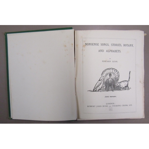 216 - A collection of 19th century and other children's books including Lear's Nonsense Songs, stories, et... 