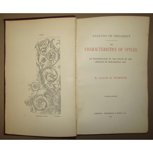 220 - A collection of art related books including The Analysis of Ornament, 1894, 15 volumes